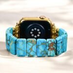Turquoise Tibetan Jasper Stretch Apple Watch Strap