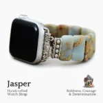 Earth Tibetan Jasper Stretch Apple Watch Strap - Image 3