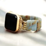 Earth Tibetan Jasper Stretch Apple Watch Strap - Image 2
