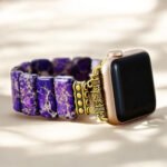 Indigo Tibetan Jasper Stretch Apple Watch Strap