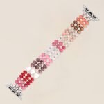 Ruby Blush Stone Stretch Apple Watch Strap