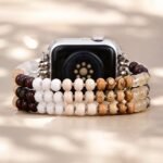 Golden Sand Stone Stretch Apple Watch Strap