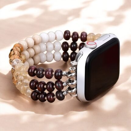 Golden Sand Stone Stretch Apple Watch Strap
