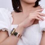 Coral Natural Stone Stretch Apple Watch Strap